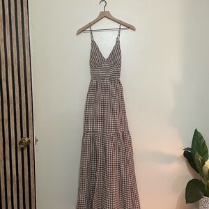 Kimchi and Blue Urban Outfitters Maxi Gingham Check Dress